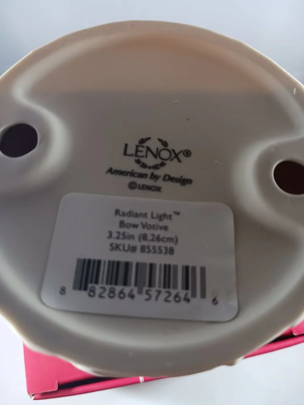 Lenox Radiant Light Bow Votive 3.25
